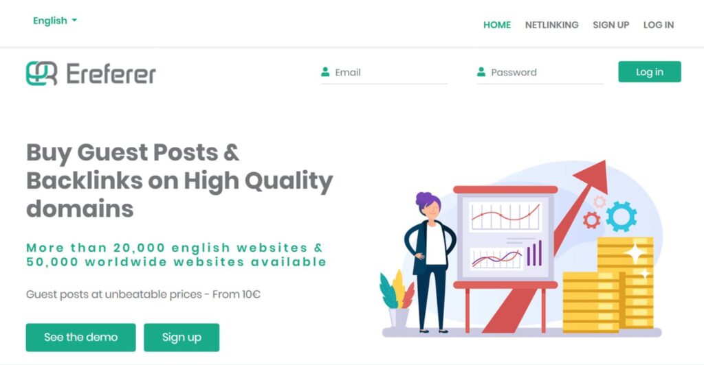 Ereferer guest post marketplace