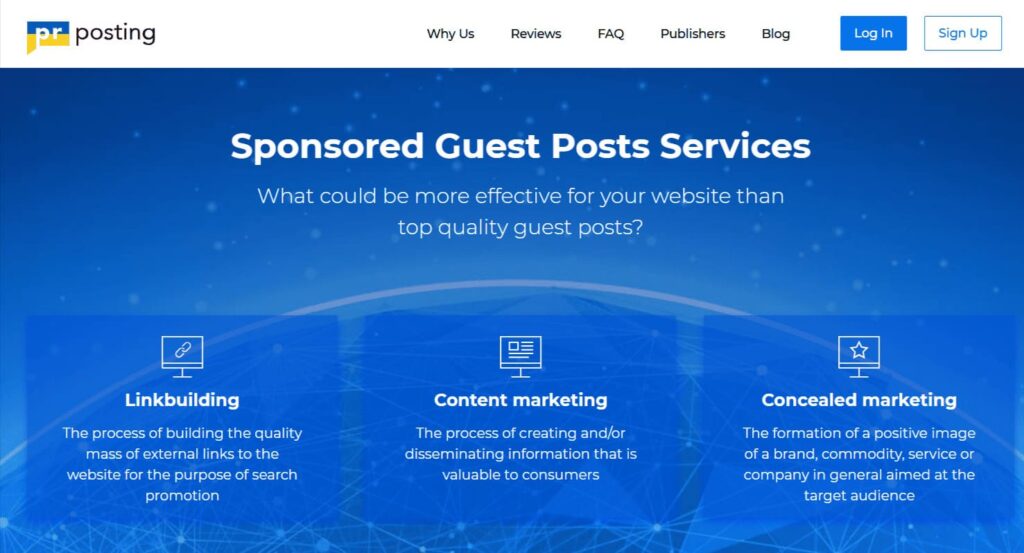 PRPosting guest post marketplace