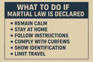 what to do if martial law is declared