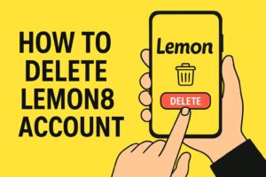 how to delete lemon 8 account​