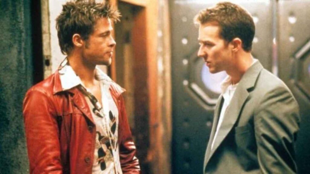 Brad Pitt Fight Club scene