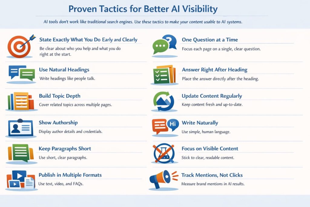 Proven Tactics for Better AI Visibility