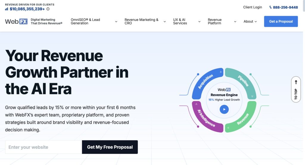 WebFX local seo company agency