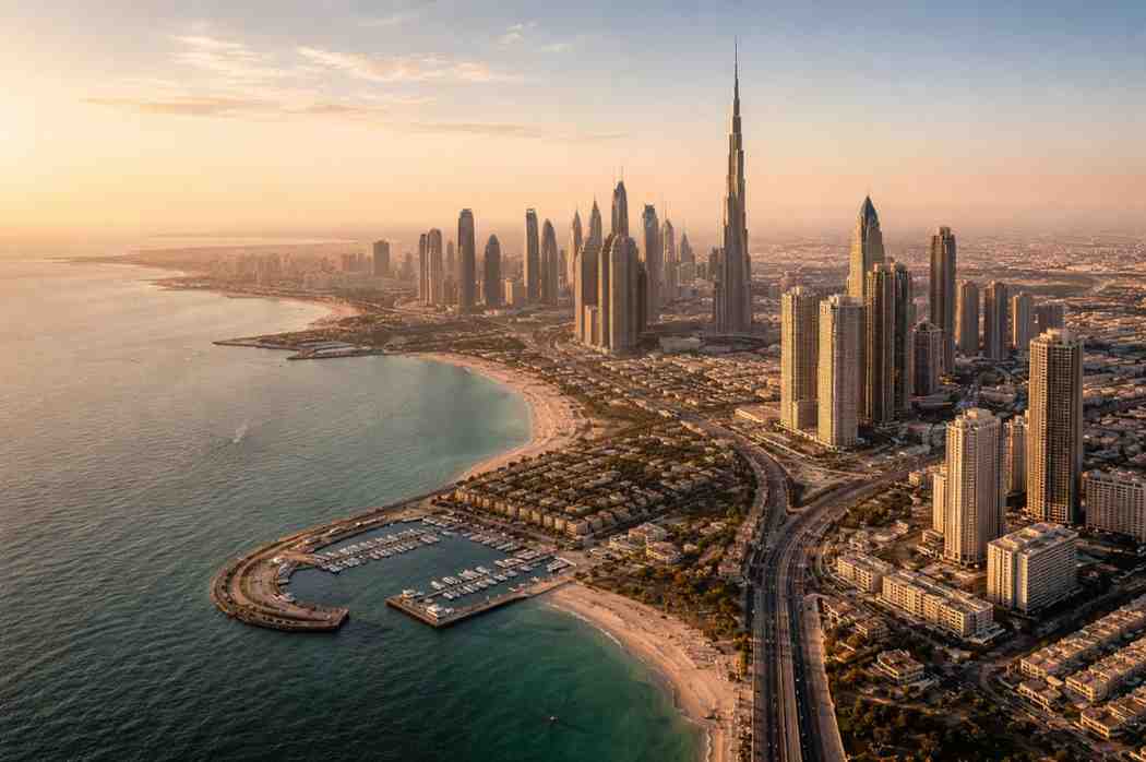 dubai location asia skyline