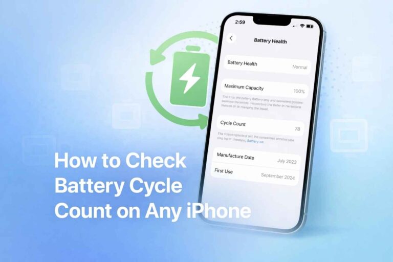 How to Check Battery Cycle Count on Any iPhone