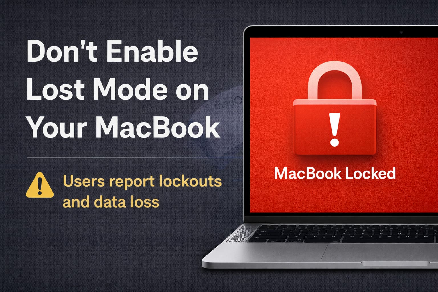 MacBook Lost Mode issue