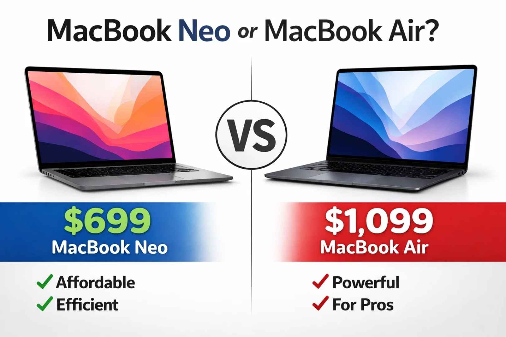 MacBook Neo vs MacBook Air
