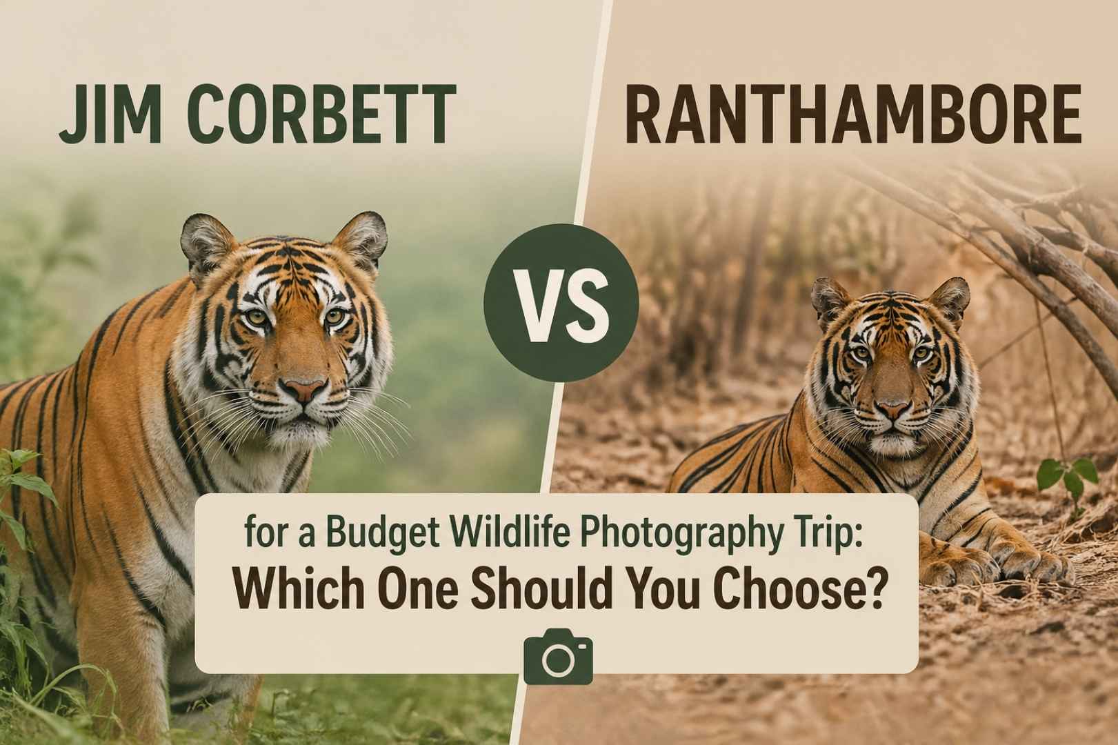 Jim Corbett vs Ranthambore for a Budget Wildlife Photography Trip Which One Should You Choose