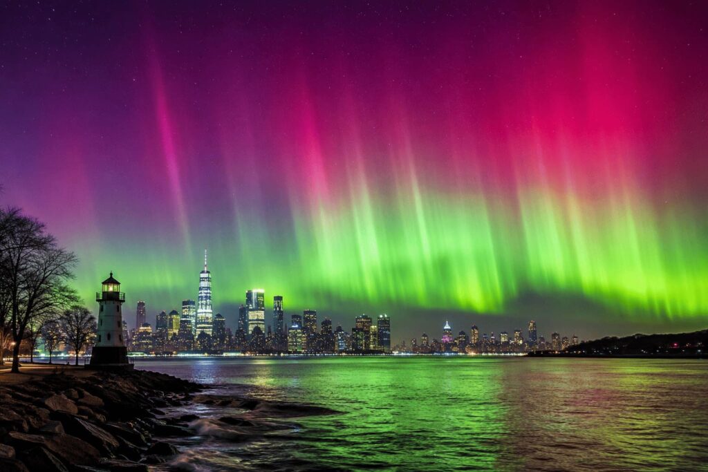 G2 Geomagnetic Storm Hits Earth, Northern Lights Visible Across New York and Wisconsin Tonight