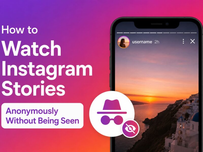 how to watch Instagram stories anonymously without being seen