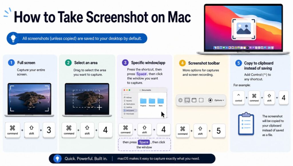 How to Take a Screenshot on Mac (Every Method, Fast)