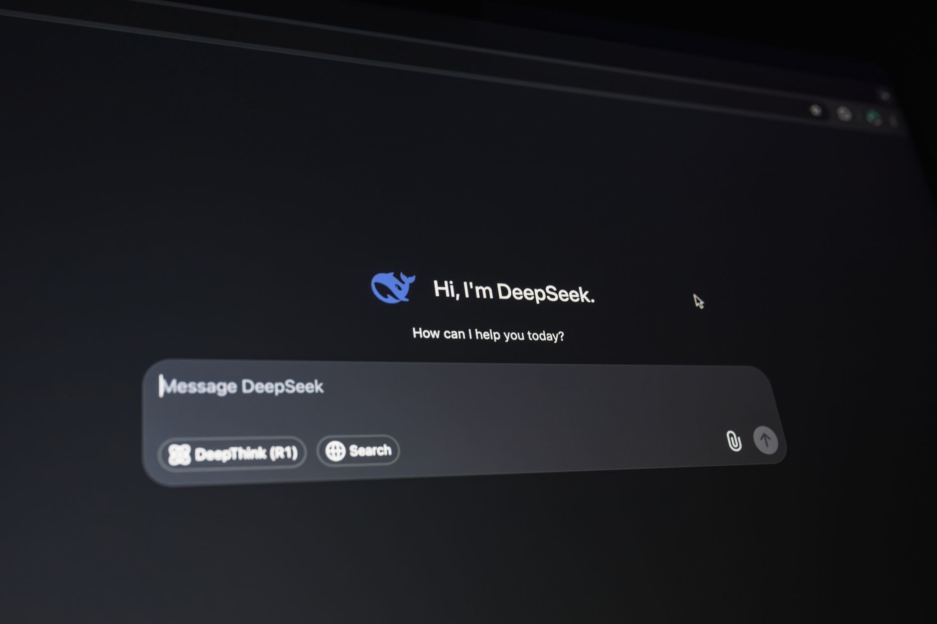 AI chat web interface