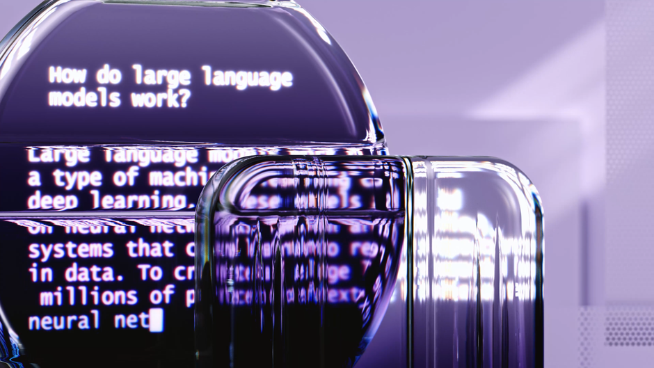 Swiss university AI research lab with open-source model development on computer screens