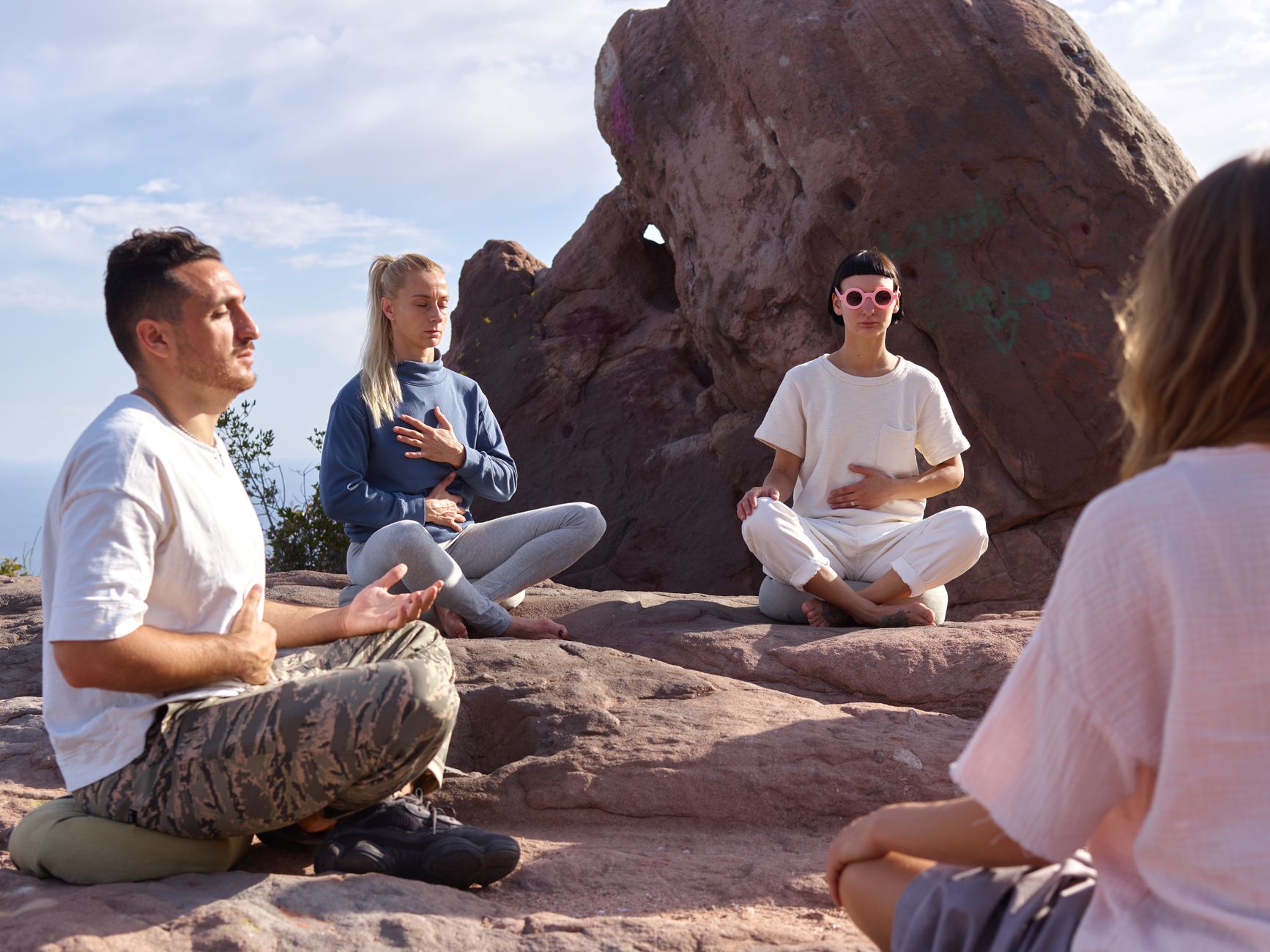 Breathwork and cold therapy wellness practices