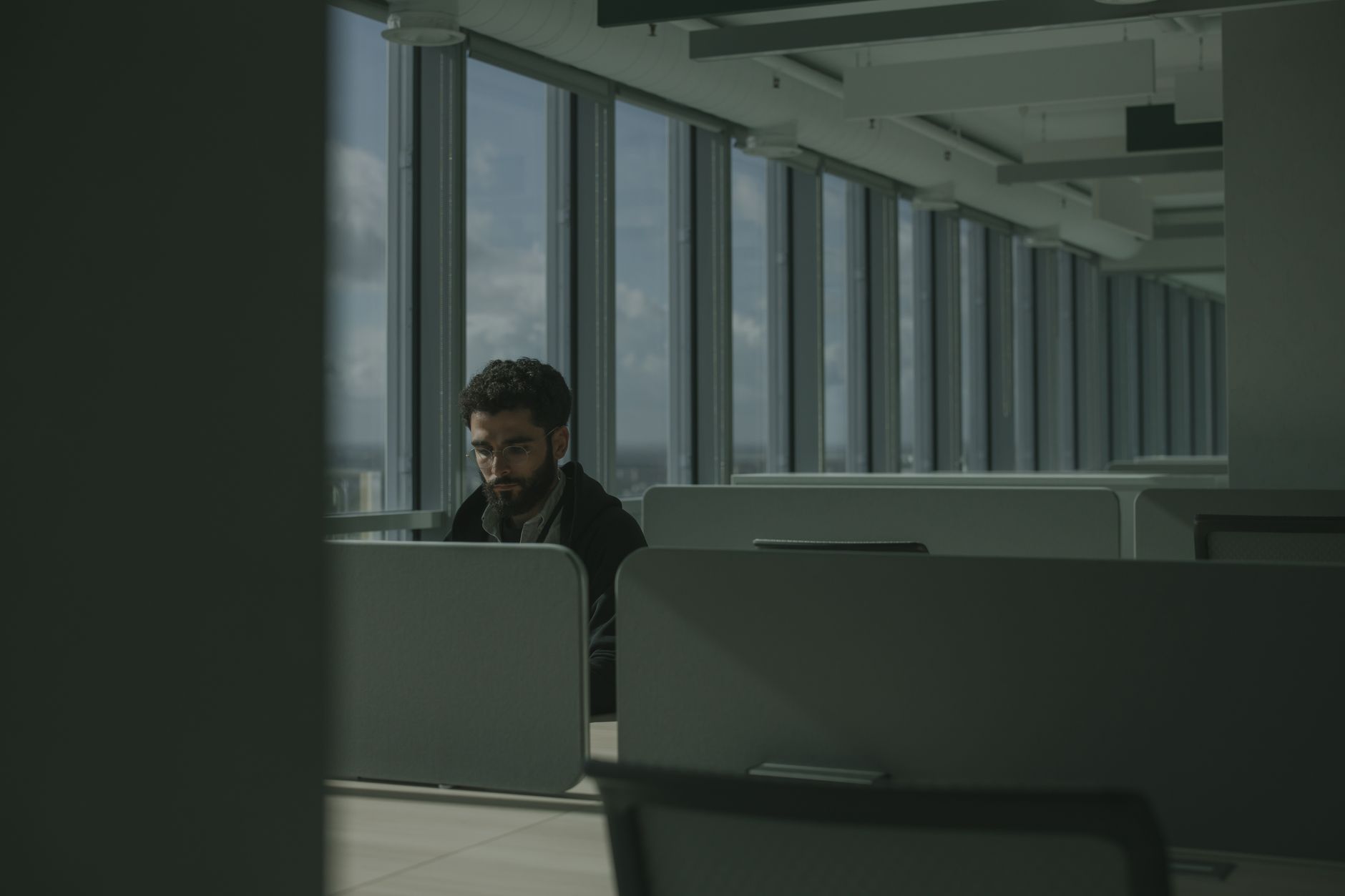 Deep work focus environment at desk