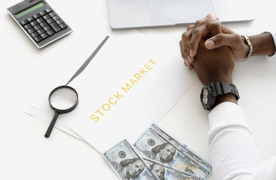 Stock exchange display showing an IPO listing announcement with financial data