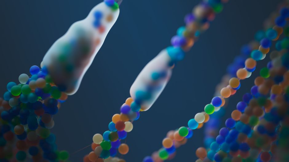 Scientific illustration of mRNA vaccine biotechnology mechanism