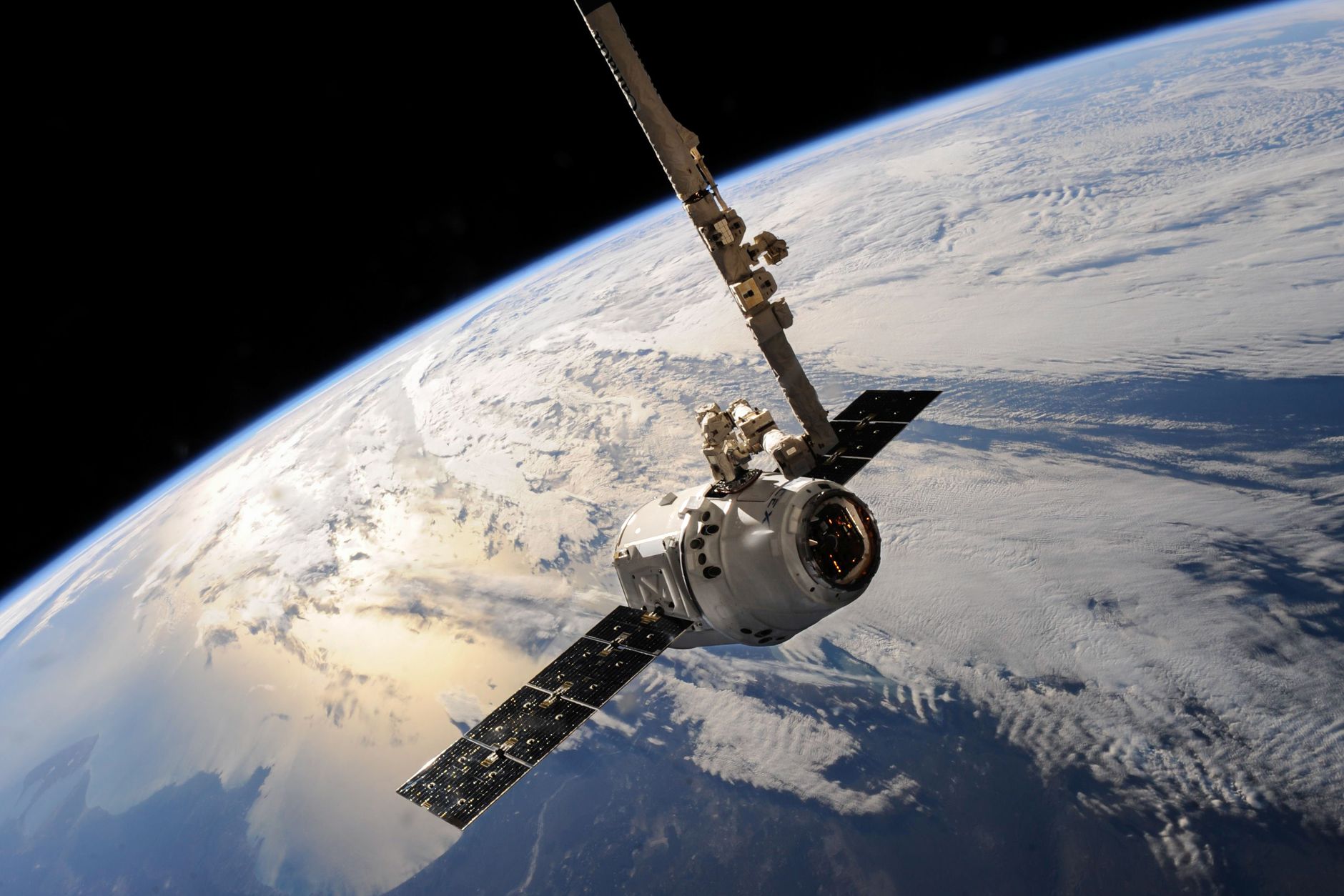 Mock Satellite Deployment and Splashdown