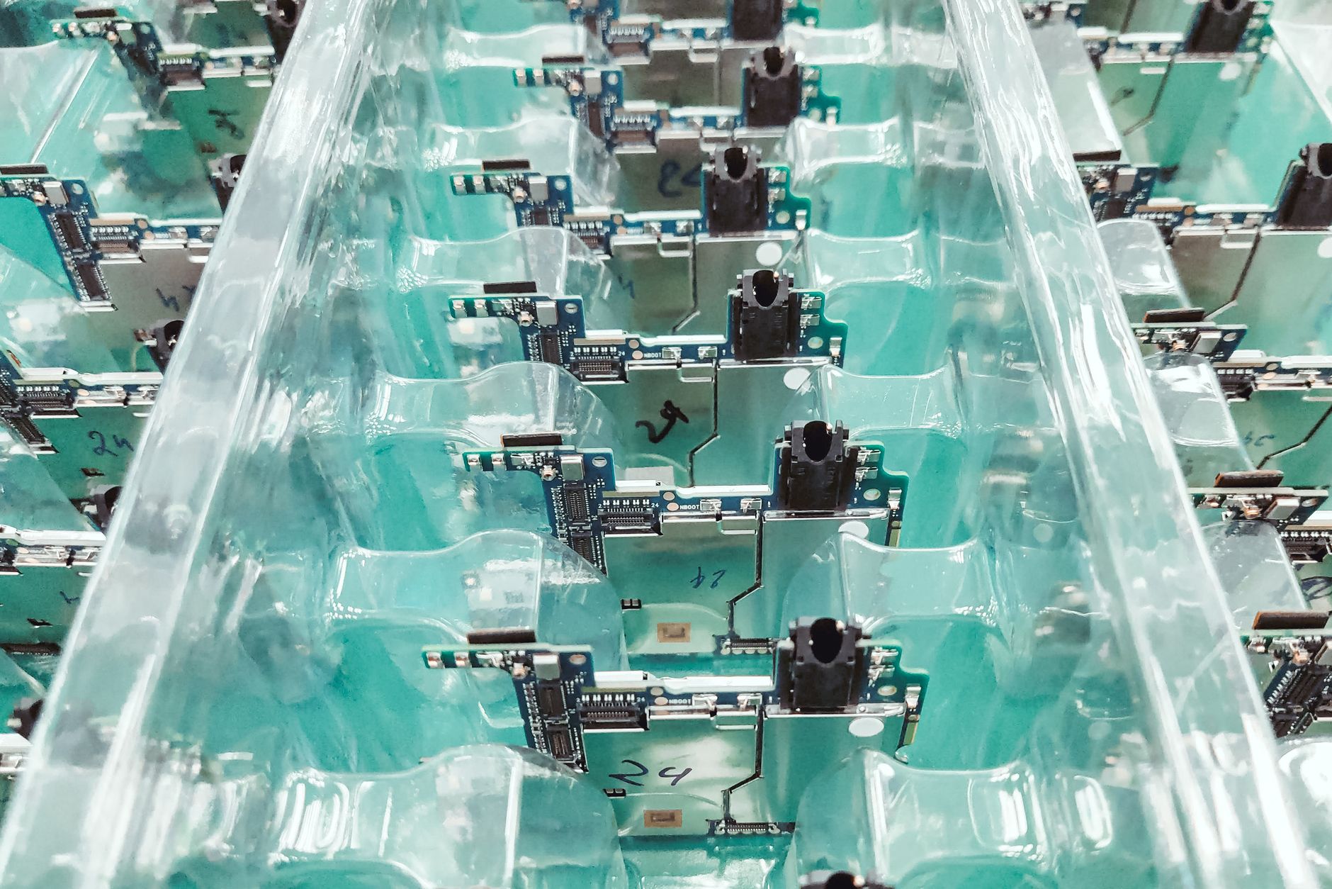 Semiconductor factory chip production