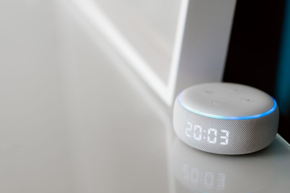 Smart AI voice assistant interface on a phone screen