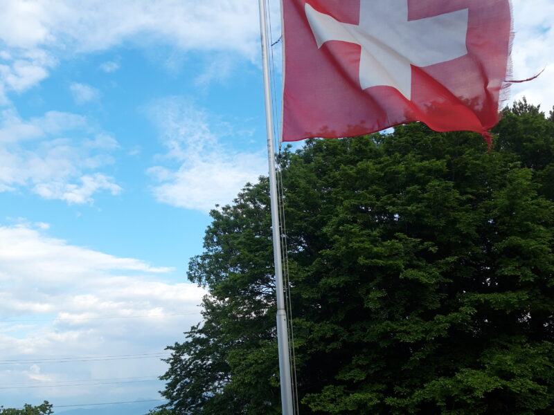 Switzerland flag - US Iran talks venue