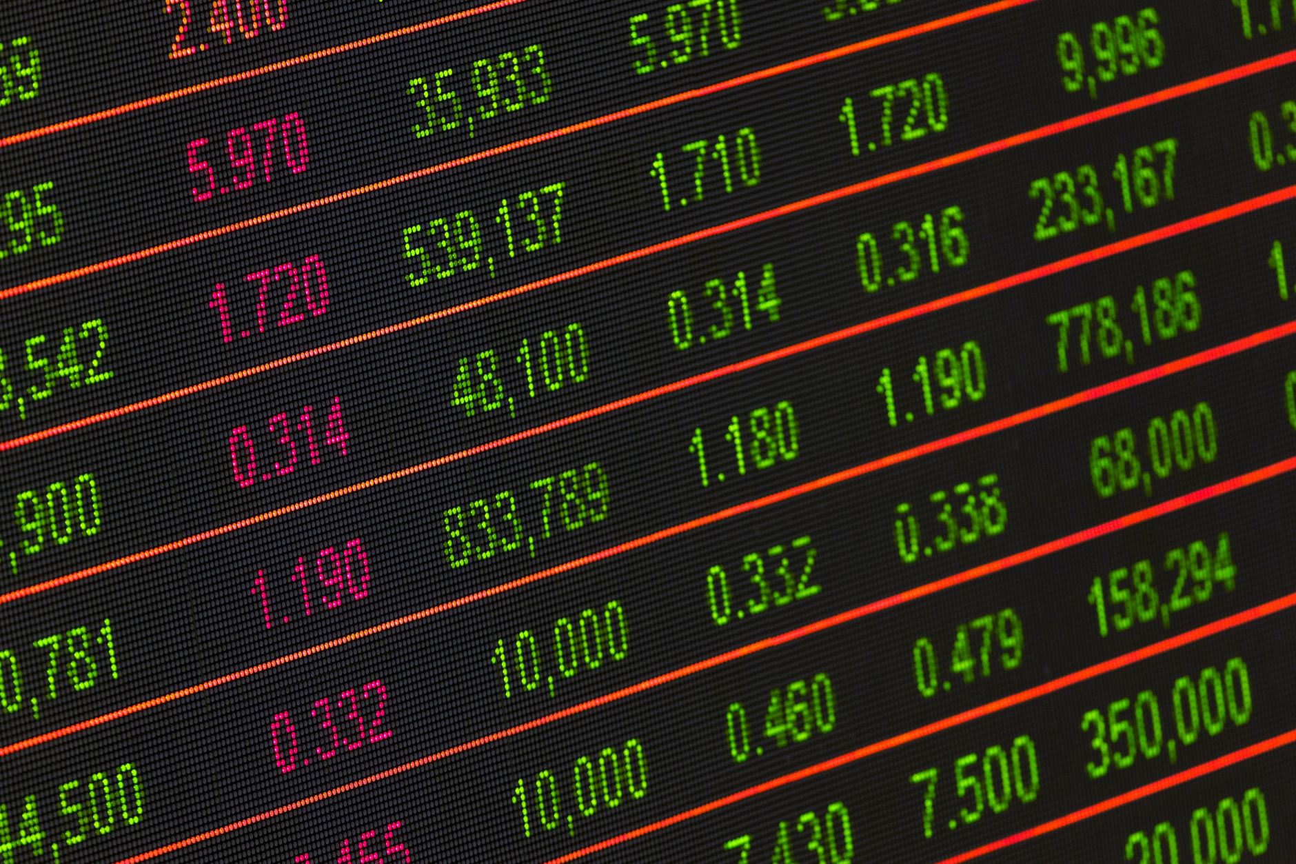Wall Street stock trading finance