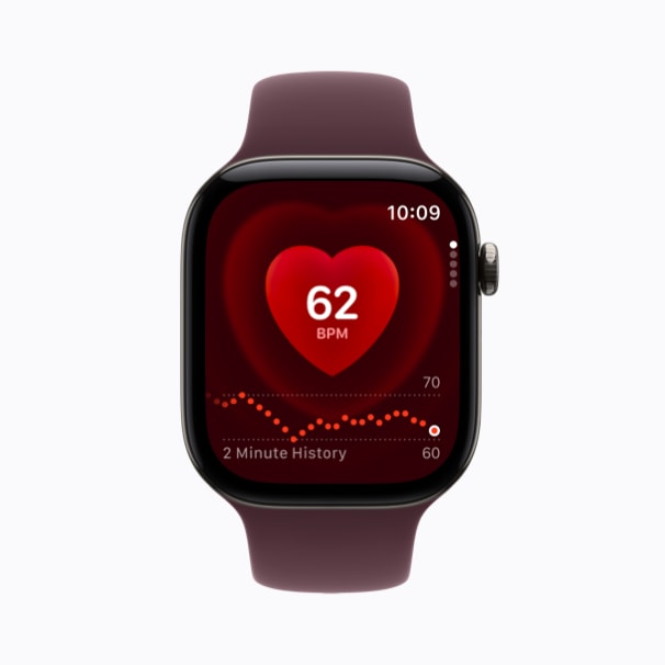 Heart Rate app on Apple Watch Series 12