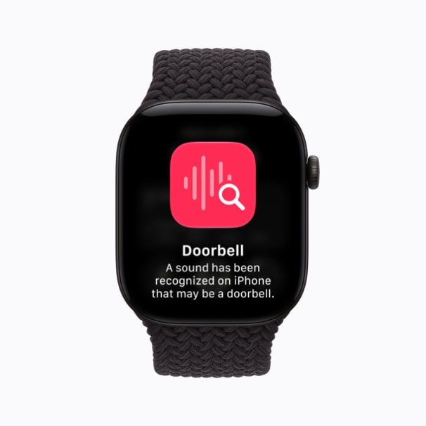 Sound Recognition alert on Apple Watch Series 12