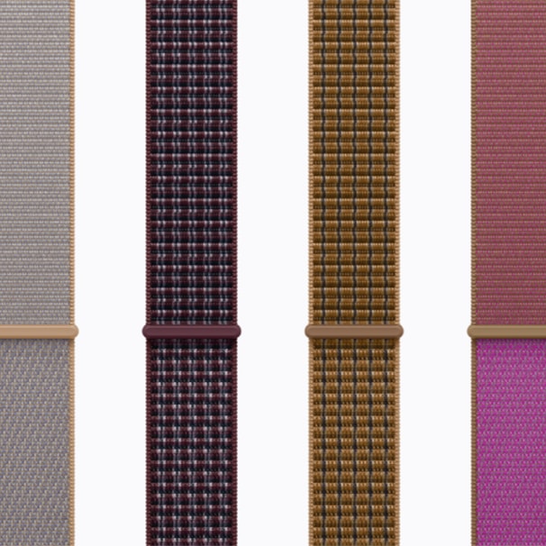 Apple Watch Series 12 sport loop bands in several colors