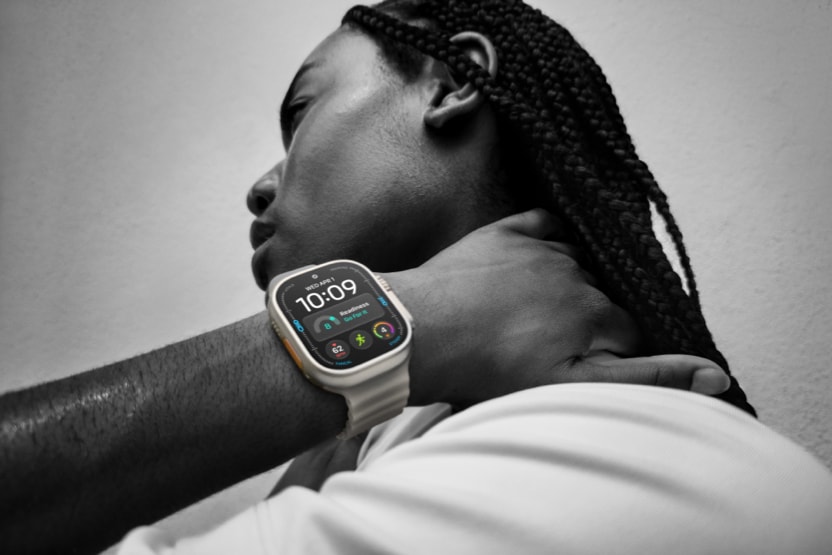 Apple Watch Ultra 4 worn during activity