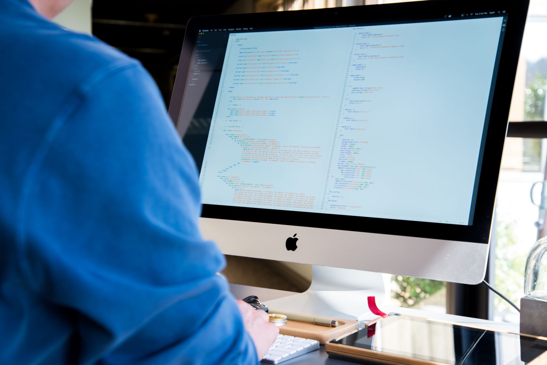 Code on a monitor representing AI coding assistants