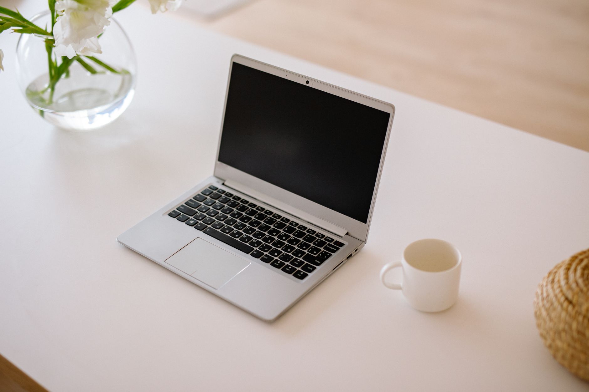 Laptop running a local AI model offline