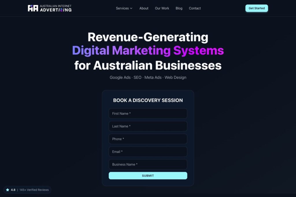 Australian Internet Advertising homepage