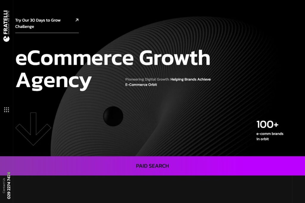 Fratelli Agency homepage