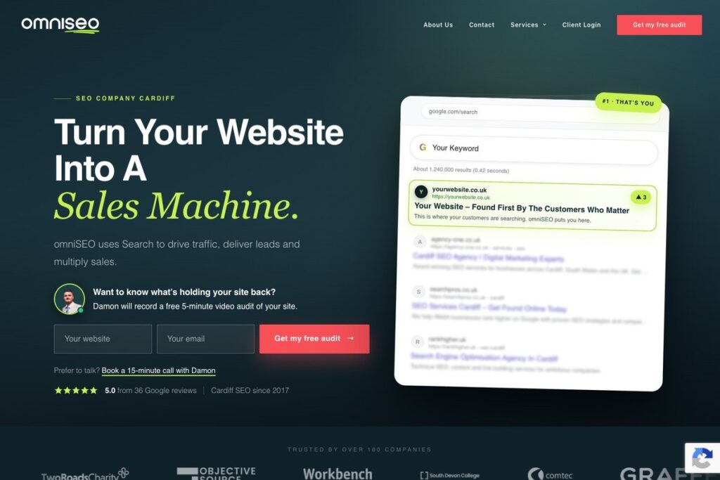 omniSEO homepage