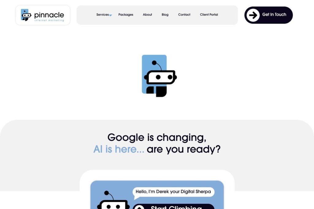 Pinnacle Internet Marketing homepage