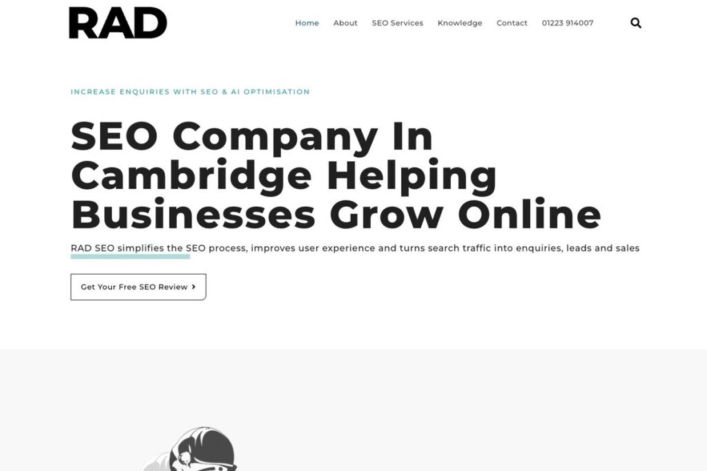 RAD SEO homepage